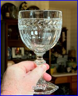 Set of 4 VILLEROY & BOCH MISS DESIREE 6.5 Clear Laurel Water Goblets Wine Glass