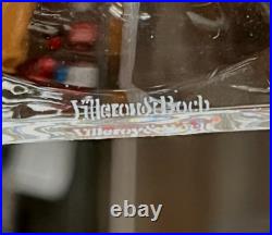 Set of 4 VILLEROY & BOCH MISS DESIREE 6.5 Clear Laurel Water Goblets Wine Glass