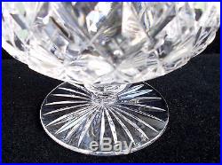 Set of 4 Vintage Crystal Brandy Snifters with Etched Grape Clusters and Tendrils