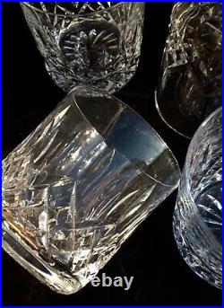 Set of 4 Vintage Waterford LISMORE Old Fashioned Rocks Glass Tumbler