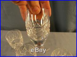 Set of 4 WATERFORD Crystal Rosslare Juice Glasses 3 7/8 Tall