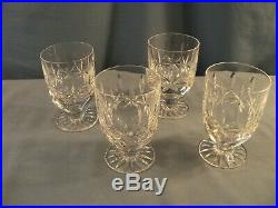 Set of 4 WATERFORD Crystal Rosslare Juice Glasses 3 7/8 Tall
