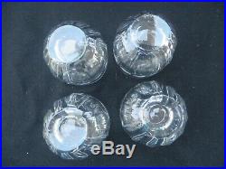 Set of 4 Waterford Crystal CURRAGHMORE Cut Old Fashioned Glass 3.5 Tumblers