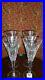 Set of 4 Waterford Crystal Champagne Flutes Millennium Love (hearts)