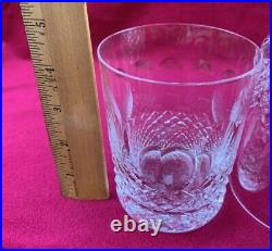 Set of 4 Waterford Crystal Colleen Double Old Fashioned Tumblers Glasses Lot 2