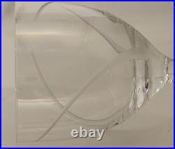 Set of 4 Waterford Crystal Da Vinci Wine Glasses Etched Swirl Design