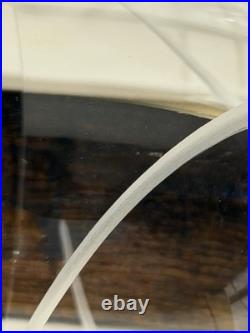 Set of 4 Waterford Crystal Da Vinci Wine Glasses Etched Swirl Design