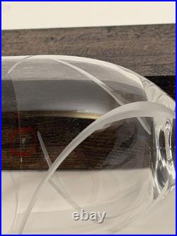 Set of 4 Waterford Crystal Da Vinci Wine Glasses Etched Swirl Design