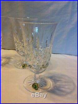 Set of 4 Waterford Crystal Footed Iced Tea Beverage Cup Lismore WithBox SHIPS FREE