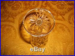 Set of 4 Waterford Crystal Gold Trimmed Wine Glasses Stemware -Signed