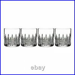 Set of 4 Waterford Crystal Lismore Diamond Straight Tumbler Glasses New in Box