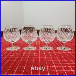 Set of 4 Waterford Ireland Crystal Ballybay Brandy Snifter Glasses EUC
