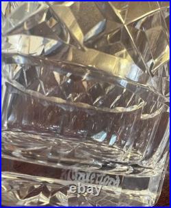 Set of 4 Waterford LISMORE 4 3/8 Double Old Fashioned Glasses Great Condition