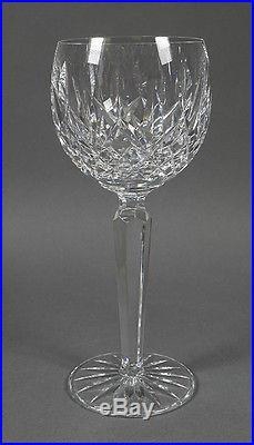 Set of 4 Waterford LISMORE Crystal Glass Wine Hock Glasses 7 3/8