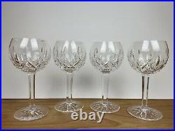 Set of 4 Waterford Lismore Balloon 12 oz Wine Glasses 7