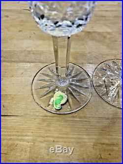 Set of 4 Waterford Lismore Champagne Flute Glasses 71/4 Tall x 27/16 W Beauty