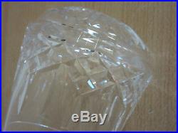 Set of 4 Waterford Lismore Roly Poly Old Fashioned crystal tumblers 3 3/8