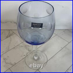 Set of 4 Waterford Marquis All Purpose Polka Dot Multi Color Goblets New in Box