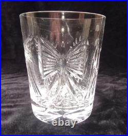 Set of (4) Waterford Millennium Double Old Fashioned Toasting Lowball Glasses