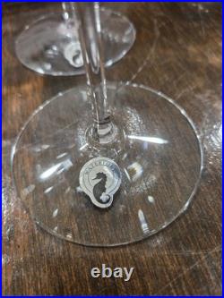 Set of 4 Waterford Vintage Elegance Burgundy Crystal Wine Glasses Bordeaux NIB