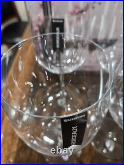 Set of 4 Waterford Vintage Elegance Burgundy Crystal Wine Glasses Bordeaux NIB