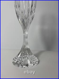 Set of 5 Baccarat Crystal Massena Champagne Flutes Glasses. 8 1/2