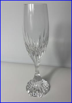 Set of 5 Baccarat Crystal Massena Champagne Flutes Glasses. 8 1/2