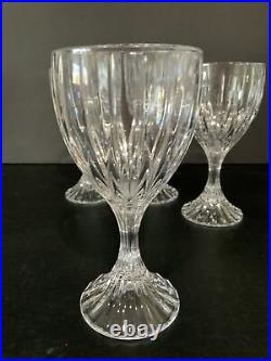 Set of 5 Mikasa Park Lane Crystal Germany Water Wine Goblet Glasses 6-3/4 Lot