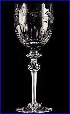 Set of 5 Rogaska Country Wine Goblet 7.75 Elegant Crystal Cut Glass Used