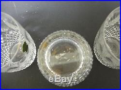 Set of 5 Waterford Crystal Colleen 4 1/2 Flat Glass Tumblers 12 oz