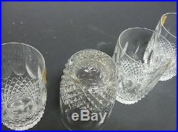 Set of 5 Waterford Crystal Colleen 4 1/2 Flat Glass Tumblers 12 oz