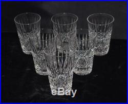 Set of 5 Waterford Crystal Lismore Vodka / Shot Glasses. 3.5H Exc