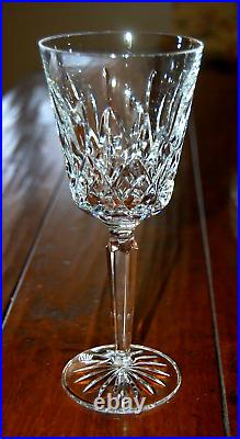 Set of 5 Waterford Tall Lismore Water Goblets 8 1/4 Excellent Condition