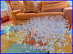 Set of 59 Wine Glasses BEAUTIFUL Party Caterer Restaurant Wedding Gala