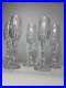 Set of 6 Baccarat Crystal Massena Champagne Flutes Glasses. 8 1/2