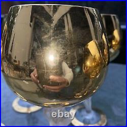 Set of 6 Bayel Bacchante Gold Nude Wine Glasses Set of SIX