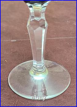 Set of 6 Bohemian 4.75 Inch Cordial Glasses Multi Colors Cut To Clear Crystal Set of 6 Bohemian 4.75 Inch Cordial Glasses Multi Colors Cut To Clear Crystal