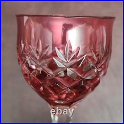 Set of 6 Bohemian 4.75 Inch Cordial Glasses Multi Colors Cut To Clear Crystal Set of 6 Bohemian 4.75 Inch Cordial Glasses Multi Colors Cut To Clear Crystal