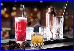 Set of 6 CRYSTAL HIGHBALL Durable Drinking Glasses Limited Edition Glassware Dri