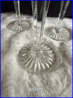 Set of 6 Cobalt Blue Cut to Clear Crystal Wine Glasses 8 Bohemian Style Set of 6 Cobalt Blue Cut to Clear Crystal Wine Glasses 8 Bohemian Style