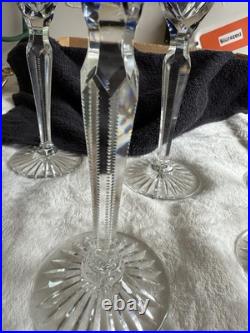 Set of 6 Cobalt Blue Cut to Clear Crystal Wine Glasses 8 Bohemian Style Set of 6 Cobalt Blue Cut to Clear Crystal Wine Glasses 8 Bohemian Style