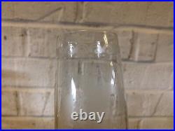 Set of 6 Crystal Glass Champagne Flute Etched Glasses