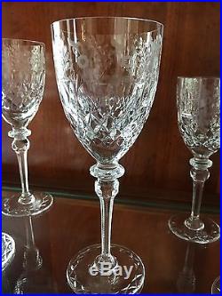 Set of 6 Flawless Gorham Lead Crystal Water and Wine Goblets