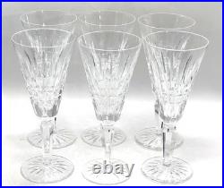 Set of 6 Glenmore Fluted Champagne Glasses by Waterford Crystal Glass 7 1/8