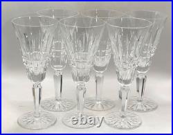 Set of 6 Glenmore Fluted Champagne Glasses by Waterford Crystal Glass 7 1/8