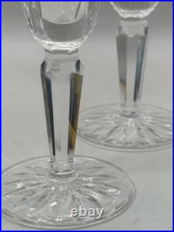Set of 6 Glenmore Fluted Champagne Glasses by Waterford Crystal Glass 7 1/8