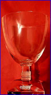 Set of 6, Gorgeous, Lalique France, ARGOS 5 Crystal Water Goblet(s) MINT