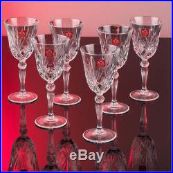 Set of 6 RCR Italian Crystal Melodia White Wine 21 cl Goblet Glasses -SALE