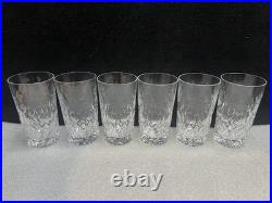 Set of 6 Rogaska Crystal GALLIA Highball Tumbler Glasses 5 3/8