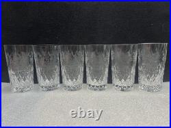 Set of 6 Rogaska Crystal GALLIA Highball Tumbler Glasses 5 3/8
